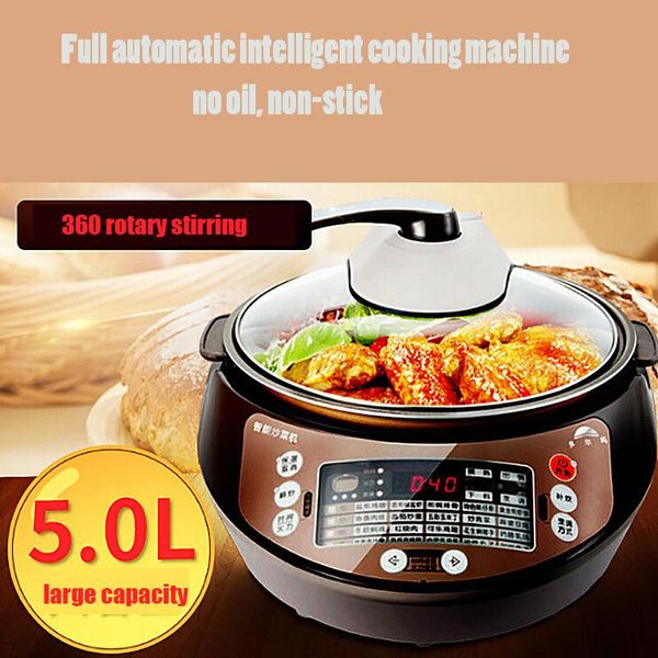 5l full automatic cooking machine electric skillet smart multi cooker robot cooking wok non-stick pan cooker 360 rotary stirring
5l full automatic cooking machine electric skillet smart multi cooker robot cooking wok non-stick pan cooker 360 rotary stirring