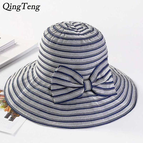 wide brim hats cotton stripes summer for women bow tie travel vacation beach cap breathable ladies bucket sombrero girls, Blue;gray
wide brim hats cotton stripes summer for women bow tie travel vacation beach cap breathable ladies bucket sombrero girls, Blue;gray
