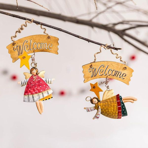 christmas decorations retro creative angel wooden pendant xmas tree hanging ornaments year home door welcome board 1pc1
christmas decorations retro creative angel wooden pendant xmas tree hanging ornaments year home door welcome board 1pc1