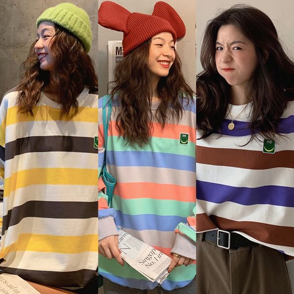 sjxk7 top осень нового свитера женского ленивый bfwind корейского sweaterstripe свободных модули пар свитер 2020 стиль пар прилив поток студ, Black
sjxk7 top осень нового свитера женского ленивый bfwind корейского sweaterstripe свободных модули пар свитер 2020 стиль пар прилив поток студ, Black