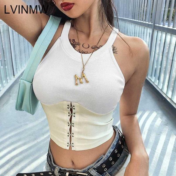 lvinmw buckle hollow out knitted patchwork camisole 2020 summer women off shoulder slim crop party streetwear1, White
lvinmw buckle hollow out knitted patchwork camisole 2020 summer women off shoulder slim crop party streetwear1, White