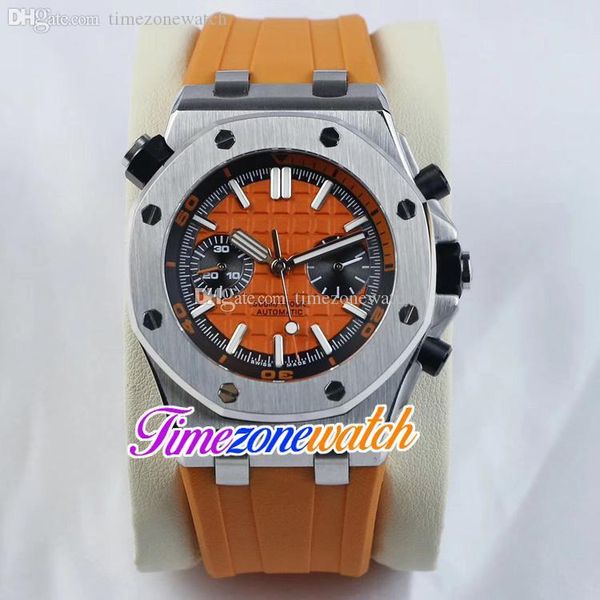 42mm orange texture dial automatic mens watch steel case black inner orange rubber strap sapphire (no chronograph )sports watches timezonewa, Slivery;brown
42mm orange texture dial automatic mens watch steel case black inner orange rubber strap sapphire (no chronograph )sports watches timezonewa, Slivery;brown