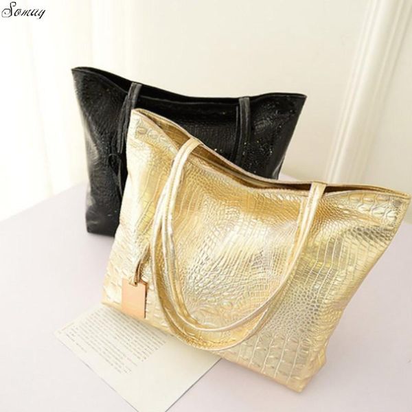 brand fashion casual women shoulder bags silver gold black crocodile handbag pu leather female big tote bag ladies hand bags sac
brand fashion casual women shoulder bags silver gold black crocodile handbag pu leather female big tote bag ladies hand bags sac