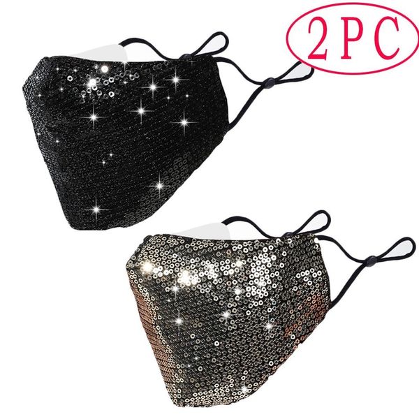 women night 2pcs party sequin fashion mask cloth designer mouth cover washable outdoor face maks reusable mascarilla reutilizabl
women night 2pcs party sequin fashion mask cloth designer mouth cover washable outdoor face maks reusable mascarilla reutilizabl