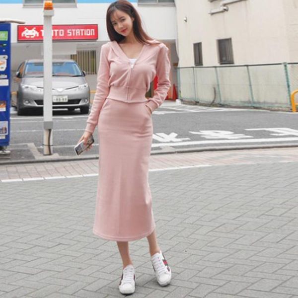 fashion women temperament comfortable hooded t-shirt new arrival elegant long skirt high elasticity spring 3 pieces women set, Gray
fashion women temperament comfortable hooded t-shirt new arrival elegant long skirt high elasticity spring 3 pieces women set, Gray