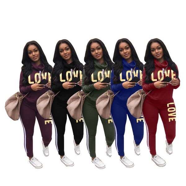 women tracksuit 2 piece set fashion solid letter print personalized turtleneck trousers outfits ladies new casual sportwear, Gray
women tracksuit 2 piece set fashion solid letter print personalized turtleneck trousers outfits ladies new casual sportwear, Gray