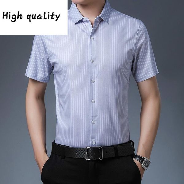 men's casual shirts men real silk stripe shirt summer clothes short sleeve single breasted dress, White;black
men's casual shirts men real silk stripe shirt summer clothes short sleeve single breasted dress, White;black