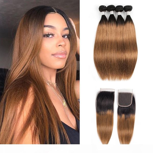 1b 30 dark blonde bundles with closure straight hair ombre dark roots brazilian remy human hair extensions 4 bundles with 4x4 lace closure, Black;brown
1b 30 dark blonde bundles with closure straight hair ombre dark roots brazilian remy human hair extensions 4 bundles with 4x4 lace closure, Black;brown