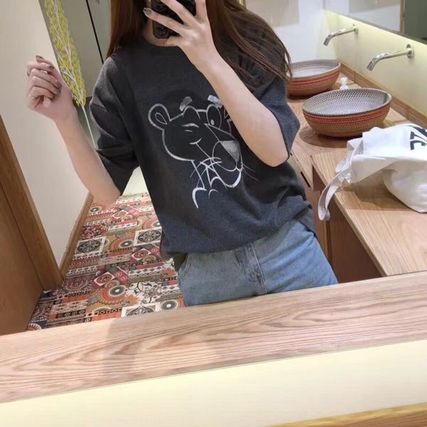 korean version of autumn and winter new loose casual and versatilethick matte show thin round neck cartoon short sleeve t-shirt for women t, White
korean version of autumn and winter new loose casual and versatilethick matte show thin round neck cartoon short sleeve t-shirt for women t, White