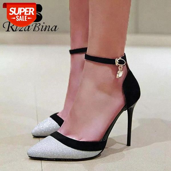 rizabina 5 color big size 31-46 high heel sandals women fashion bling metal buckle summer shoes women dance party marry footwear #ip6r, Black
rizabina 5 color big size 31-46 high heel sandals women fashion bling metal buckle summer shoes women dance party marry footwear #ip6r, Black