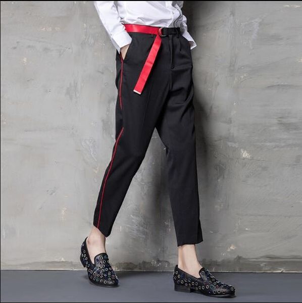 2021 New Skin of Men Casual Trousers with Small Feet Nine-dot Matching Waistline Decoration 3RWU, Black
2021 New Skin of Men Casual Trousers with Small Feet Nine-dot Matching Waistline Decoration 3RWU, Black