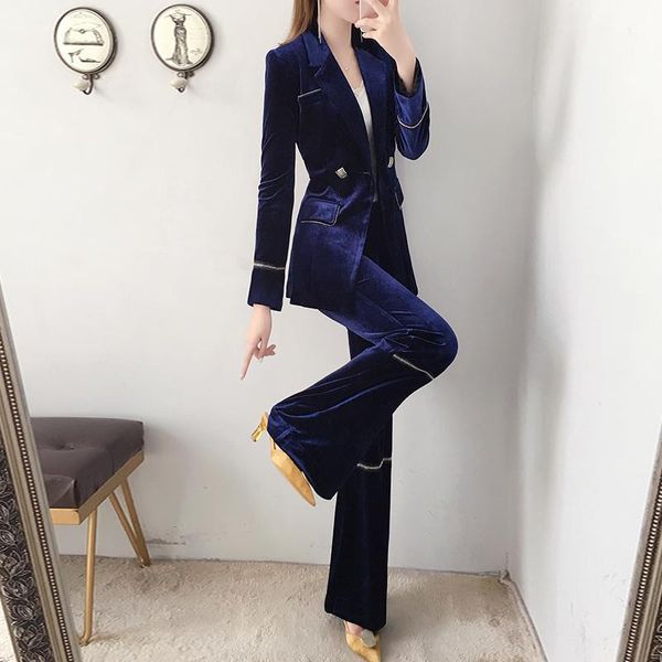 gold velvet micro-flared pants fashion women's new thick autumn and winter clothing high-end temperament professional two-piece1, White;black
gold velvet micro-flared pants fashion women's new thick autumn and winter clothing high-end temperament professional two-piece1, White;black