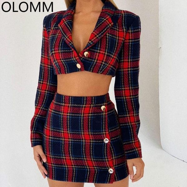 set female skirt suit 2019 spring and autumn new women's plaid plaid long-sleeved slim short jacket fashion skirt two-piece1, White
set female skirt suit 2019 spring and autumn new women's plaid plaid long-sleeved slim short jacket fashion skirt two-piece1, White
