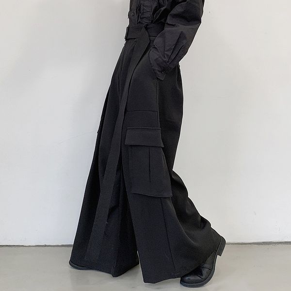 2021 New S-6xl. Autumn Fashion Stereoscopic Baggy Pocket Wide Leg Straight Pants Trend Casual Belt Man 80ZC, Black
2021 New S-6xl. Autumn Fashion Stereoscopic Baggy Pocket Wide Leg Straight Pants Trend Casual Belt Man 80ZC, Black
