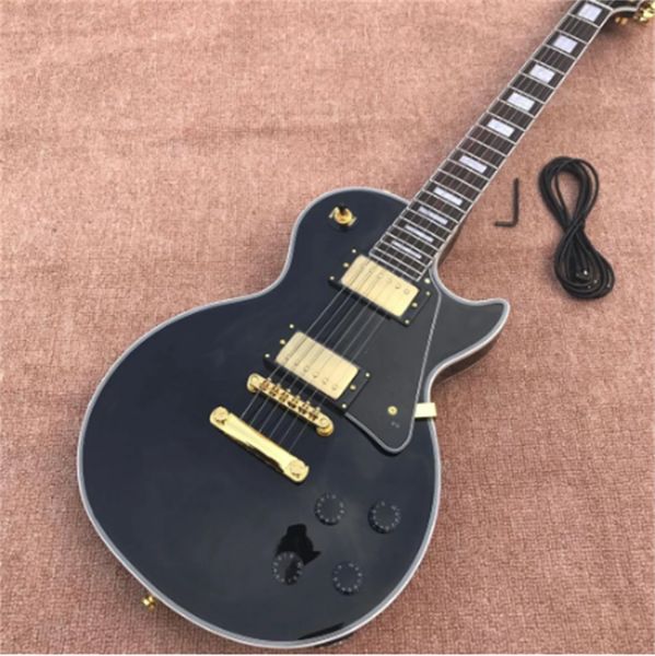 delivery, black electric guitar, gold hardware, rosewood fingerboard , color can be customized guitars guitarra
delivery, black electric guitar, gold hardware, rosewood fingerboard , color can be customized guitars guitarra