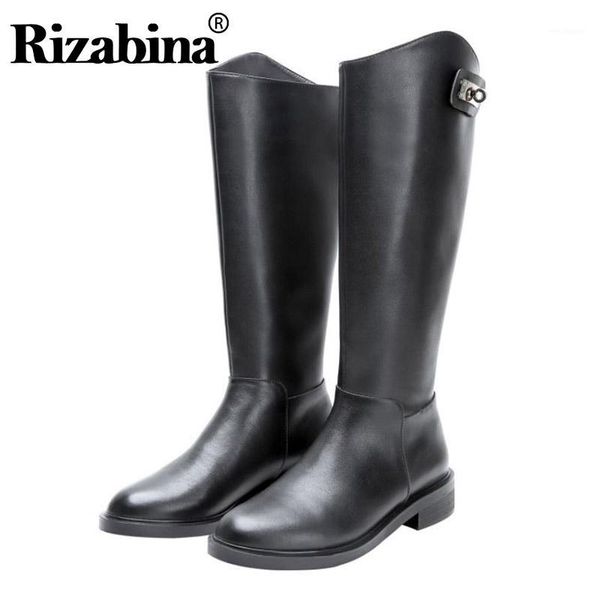rizabina genuine leather women knee high boots round toe solid color flats shoes boots women footwear size 33-441, Black
rizabina genuine leather women knee high boots round toe solid color flats shoes boots women footwear size 33-441, Black
