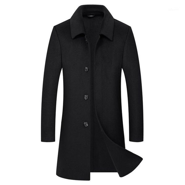 autumn men's jackets wool coats winter lapel mid - aged men 's cashmere coat1, Black
autumn men's jackets wool coats winter lapel mid - aged men 's cashmere coat1, Black