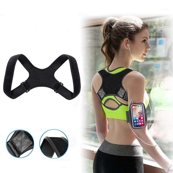 back support posture corrector belt adjustable corset for rug clavicle spine brace lumbar support1, Black;blue
back support posture corrector belt adjustable corset for rug clavicle spine brace lumbar support1, Black;blue