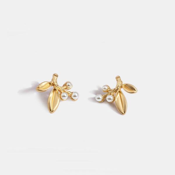 delicate cute golden colour stud earrings creative tree leaves modeling women's pearl earrings fashion banquet jewelry gift1, Golden;silver
delicate cute golden colour stud earrings creative tree leaves modeling women's pearl earrings fashion banquet jewelry gift1, Golden;silver