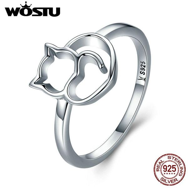 cluster rings wostu arrival 100% 925 sterling silver lovely cat for women brand original fine s925 jewelry cqr104, Golden;silver
cluster rings wostu arrival 100% 925 sterling silver lovely cat for women brand original fine s925 jewelry cqr104, Golden;silver
