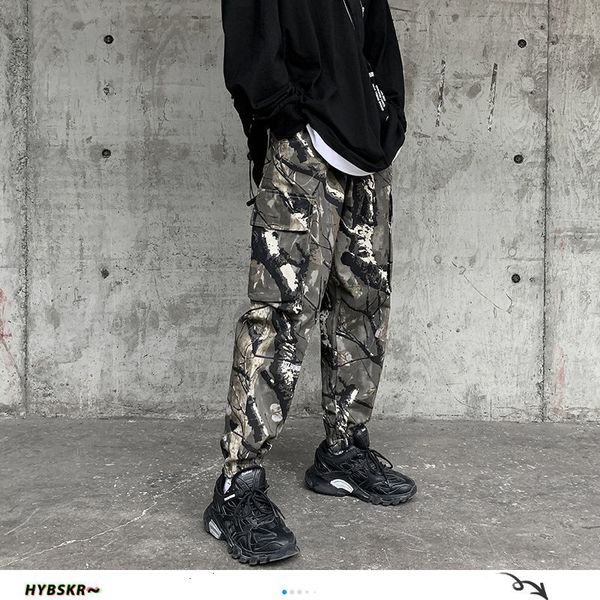 hip hop men camouflage cargo pants streetwear man casual harem pants japanese male joggers fashion man loose, Black 
hip hop men camouflage cargo pants streetwear man casual harem pants japanese male joggers fashion man loose, Black