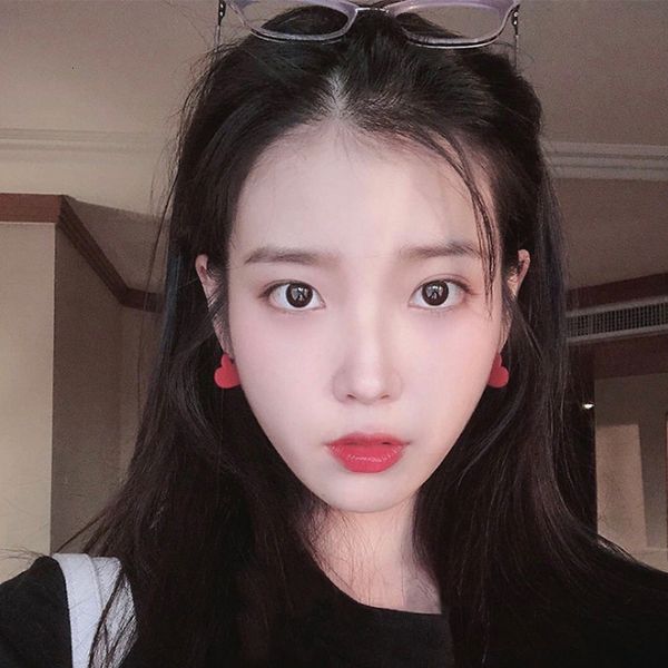 autumn and winter new korean iu three dimensional texture red love earrings s925 silver needle cold wind earrings, Golden
autumn and winter new korean iu three dimensional texture red love earrings s925 silver needle cold wind earrings, Golden