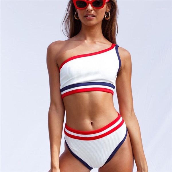 thong bikini vintage ribbed swimsuit female bathing suit one shoulder bikini set 2020 swimwear women high cut biquini new1
thong bikini vintage ribbed swimsuit female bathing suit one shoulder bikini set 2020 swimwear women high cut biquini new1