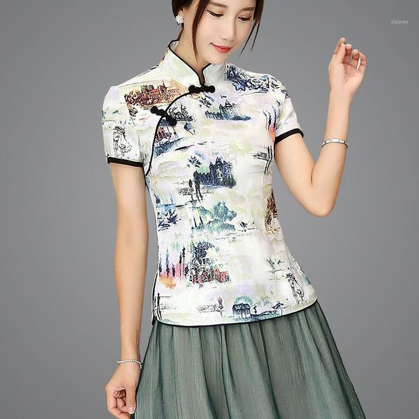 shanghai story blend linen chinese traditional qipao shirt for woman cheongsam style shirt chinese blouse for ladies1, Red
shanghai story blend linen chinese traditional qipao shirt for woman cheongsam style shirt chinese blouse for ladies1, Red