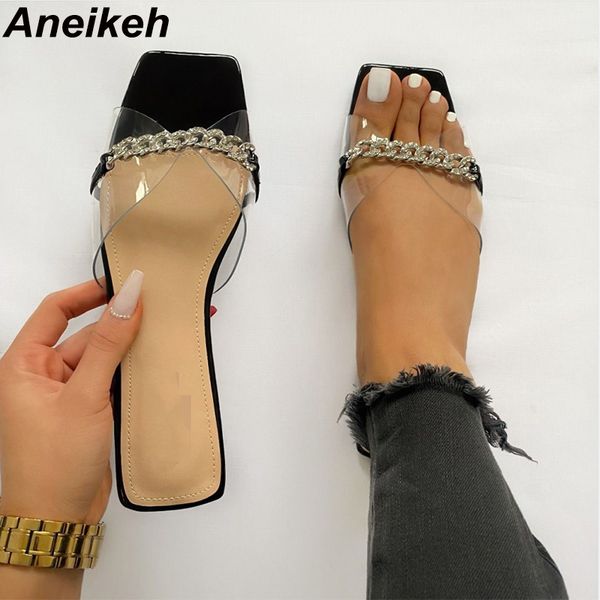 aneikeh new pvc slippers women shoes summer metal decoration solid outside thin heels peep toe shallow elegant apricot size35-42 c0129, Black
aneikeh new pvc slippers women shoes summer metal decoration solid outside thin heels peep toe shallow elegant apricot size35-42 c0129, Black