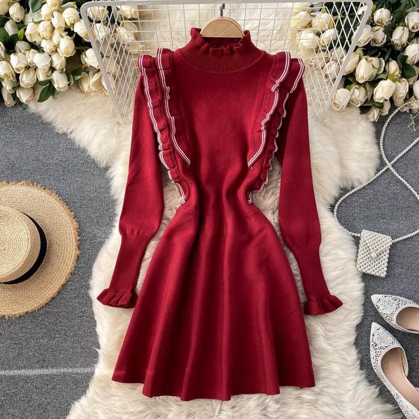 lady new fashion winter a-line dress women stand neck wooden ear long sleeve elegant clothes vestidos de mujer q235, Black;gray
lady new fashion winter a-line dress women stand neck wooden ear long sleeve elegant clothes vestidos de mujer q235, Black;gray