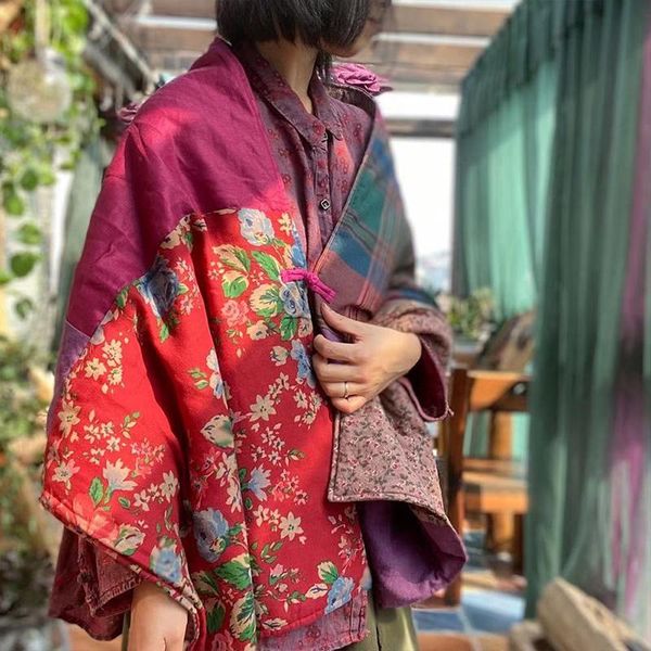 scarves johnature women thicken print plaid vintage patchwork wraps fashion 2021 winter feminine cotton, Blue;gray
scarves johnature women thicken print plaid vintage patchwork wraps fashion 2021 winter feminine cotton, Blue;gray