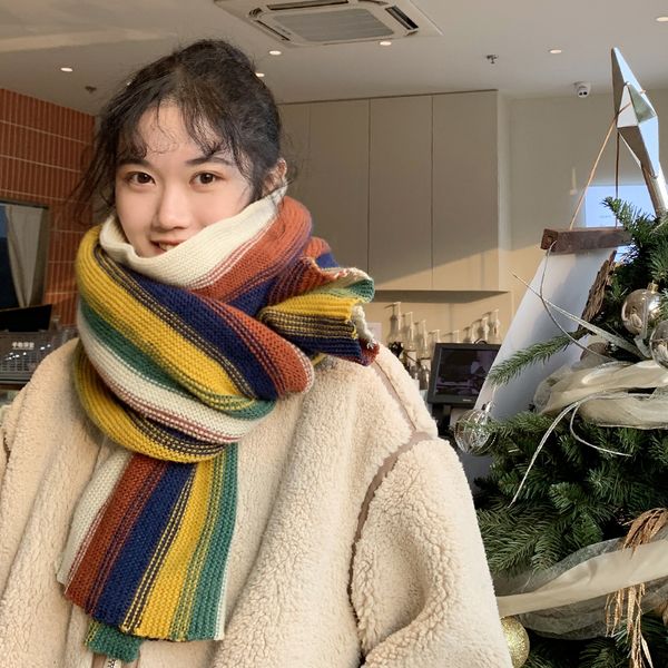 colorful ins style korean version of autumn winter girls sweet and lovely students' wool knitting soft sister scarves are versatile, Blue;gray
colorful ins style korean version of autumn winter girls sweet and lovely students' wool knitting soft sister scarves are versatile, Blue;gray