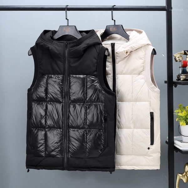 fashion vest 2020 autumn winter men's cotton-padded teenager waistcoat warm sleeveless jacket zipper coat solid colors,a9111, Black;white
fashion vest 2020 autumn winter men's cotton-padded teenager waistcoat warm sleeveless jacket zipper coat solid colors,a9111, Black;white