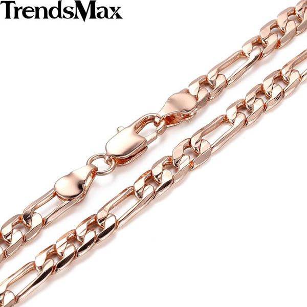 trendsmax 6mm womens mens rose gold color necklace figaro chain fashion jewelry gn351, Silver
trendsmax 6mm womens mens rose gold color necklace figaro chain fashion jewelry gn351, Silver