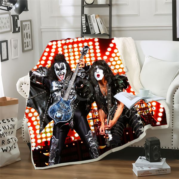 cloocl hip hop rock kiss band blankets 3d print double layer casual sofa travel teens women men bedding throw blanket plush quilt
cloocl hip hop rock kiss band blankets 3d print double layer casual sofa travel teens women men bedding throw blanket plush quilt