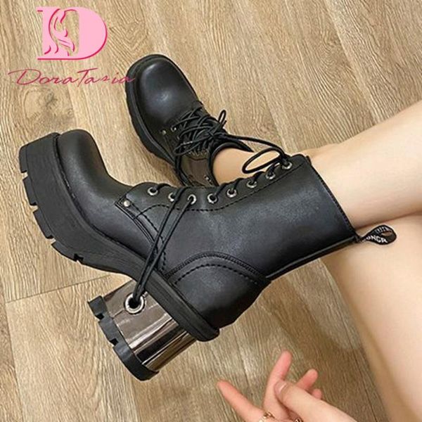 boots doratasia fashion female thick high heels ankle platform shoelace motorcycle women party punk street shoes woman, Black
boots doratasia fashion female thick high heels ankle platform shoelace motorcycle women party punk street shoes woman, Black