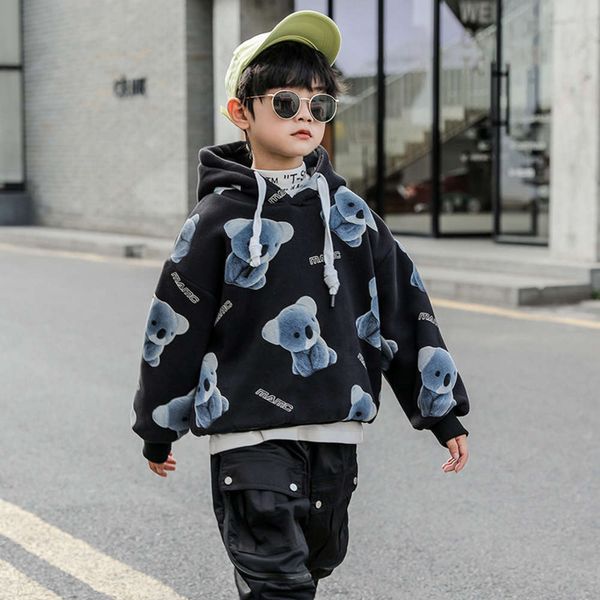 sweater boys' plush 2020 new autumn and winter cloth baby's thickened warm base coat wtern sle children's hoodie, Black
sweater boys' plush 2020 new autumn and winter cloth baby's thickened warm base coat wtern sle children's hoodie, Black