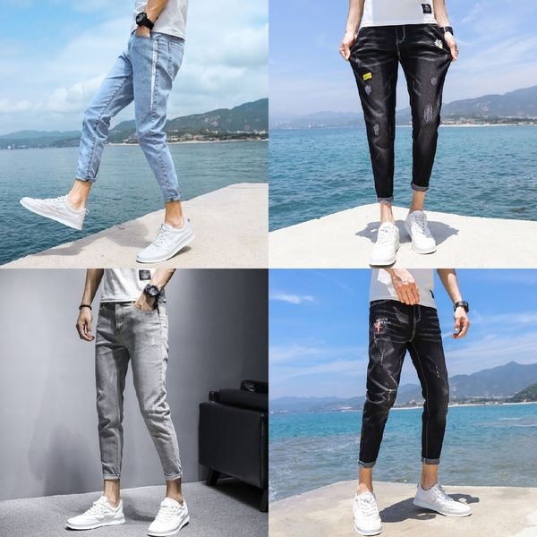 5fpnq cropped jeans men's summer thin light jeans jeanstrousers and jeanscolor feet style slim brand summer stretch trendy fit small lo, Blue
5fpnq cropped jeans men's summer thin light jeans jeanstrousers and jeanscolor feet style slim brand summer stretch trendy fit small lo, Blue