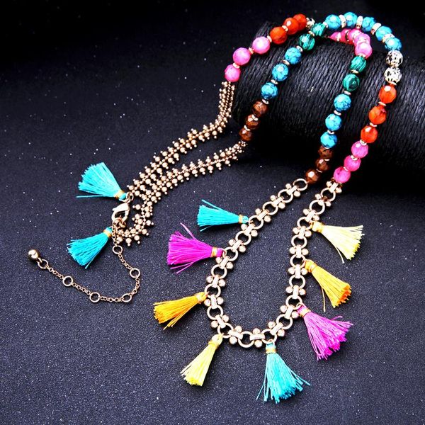 chains multicolor long acrylic beads tassel strand necklace women handmade bohemian maxi ethnic jewelry, Silver
chains multicolor long acrylic beads tassel strand necklace women handmade bohemian maxi ethnic jewelry, Silver