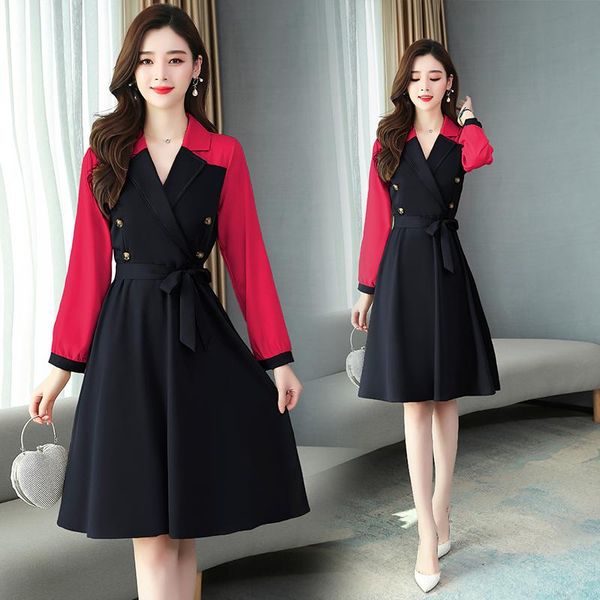 hayblst brand dress womens 2020 spring plus size 4xl elegant kawaii vestidos long sleeve loose korean stysle patchwork clothing, Black;gray
hayblst brand dress womens 2020 spring plus size 4xl elegant kawaii vestidos long sleeve loose korean stysle patchwork clothing, Black;gray