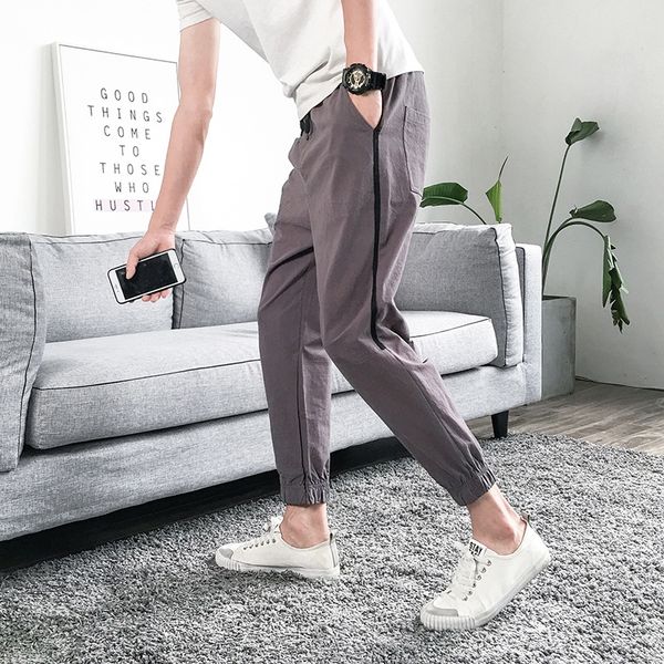 мужской летний свободный capris спорт случайные корейские моды обрежутся вскользь обрезанные брюки хлопка конопли ноги харун восемь точек шт, Blue
мужской летний свободный capris спорт случайные корейские моды обрежутся вскользь обрезанные брюки хлопка конопли ноги харун восемь точек шт, Blue