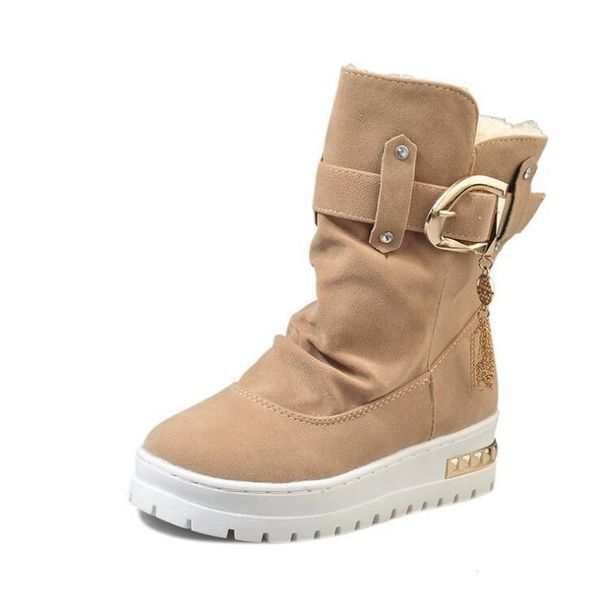 autumn 2020 winter new ladies middle snow boots with round head muffin bottom leather boots thin fashion rubber women's, Black
autumn 2020 winter new ladies middle snow boots with round head muffin bottom leather boots thin fashion rubber women's, Black