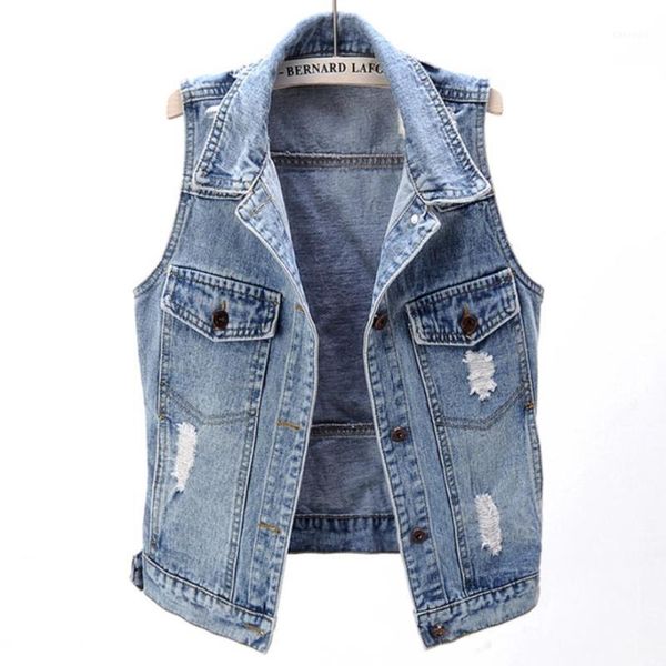 plus size 2xlspring autumn new fashion hole denim vest women short sleeveless jeans coat1, Black;white
plus size 2xlspring autumn new fashion hole denim vest women short sleeveless jeans coat1, Black;white
