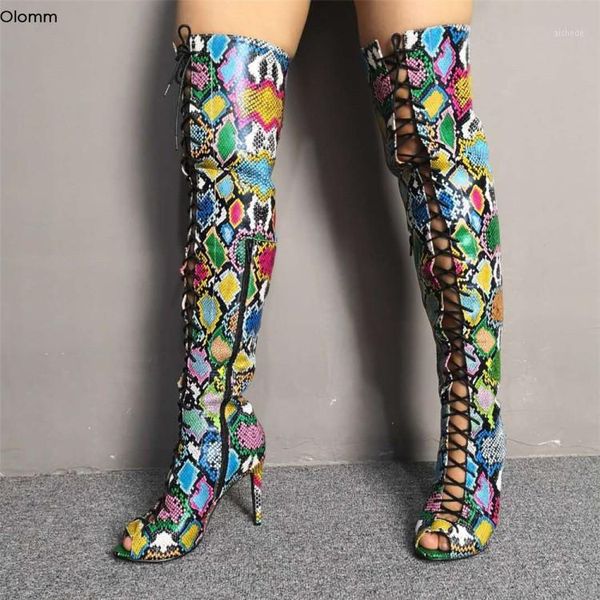 boots olomm women summer over the knee stiletto high heels peep toe gorgeous snake night club shoes us size 5-151, Black
boots olomm women summer over the knee stiletto high heels peep toe gorgeous snake night club shoes us size 5-151, Black