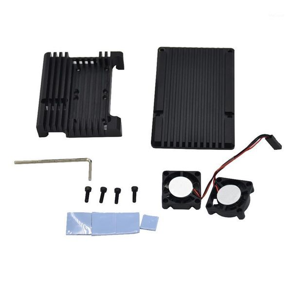 fans & coolings raspberry cnc aluminum alloy armor case with cooling heatsink dual fan for raspberry pi 3 model b/pi b+(plus)1
fans & coolings raspberry cnc aluminum alloy armor case with cooling heatsink dual fan for raspberry pi 3 model b/pi b+(plus)1