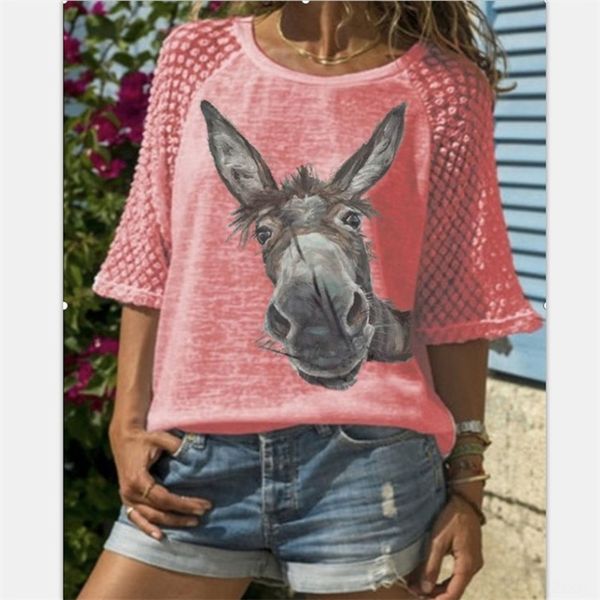 2020 fashion cute donkey head print stitching short sleeve 2020 fashion cute donkey head print stitching lace t-shirt lace short sleeve t-sh, White
2020 fashion cute donkey head print stitching short sleeve 2020 fashion cute donkey head print stitching lace t-shirt lace short sleeve t-sh, White
