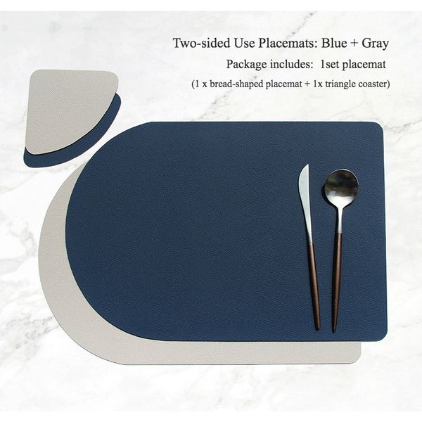 nordic double side two color pu leather art table mat drink coasters set placemat restaurant home kitchen decoration accessories f wmtzig
nordic double side two color pu leather art table mat drink coasters set placemat restaurant home kitchen decoration accessories f wmtzig