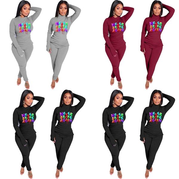 women tracksuit designer t-shirt legging pants outfits never broken again letters trouser suit fashion two piece clothing sets gg11404, White
women tracksuit designer t-shirt legging pants outfits never broken again letters trouser suit fashion two piece clothing sets gg11404, White