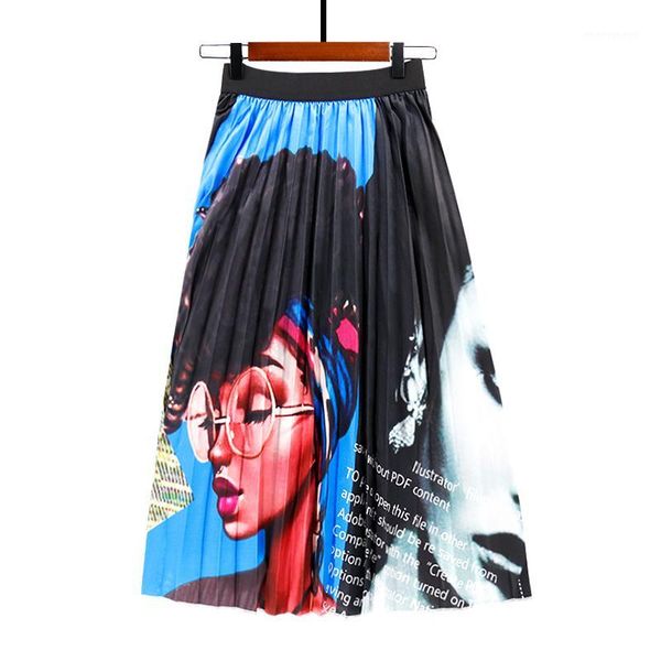 skirts fashion retro women's skirt human head novelty cartoon big swing bohemia elastic high waist plus size pleated skirts1, Black
skirts fashion retro women's skirt human head novelty cartoon big swing bohemia elastic high waist plus size pleated skirts1, Black