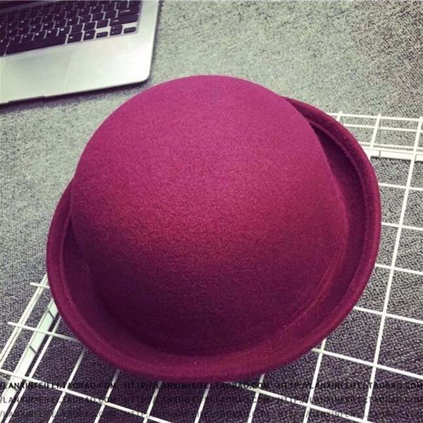 autumn and winter wool dome folding edge small courtesy, Blue;gray 
autumn and winter wool dome folding edge small courtesy, Blue;gray